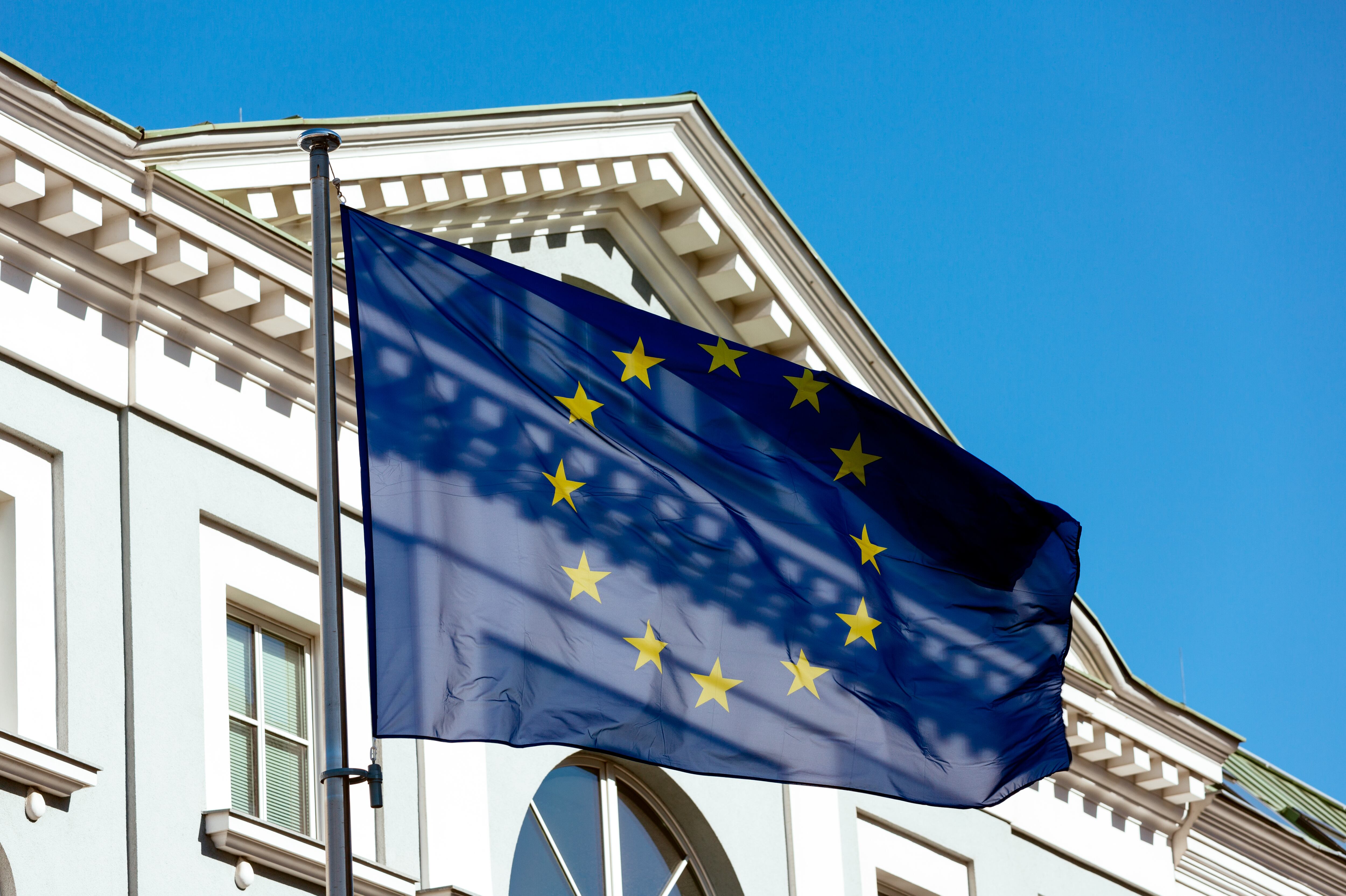 Bandera de la Unión Europea. Foto: Getty Images