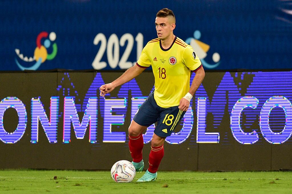 Rafael Santos Borré de Colombia. (Photo by Rogerio Florentino/Getty Images)