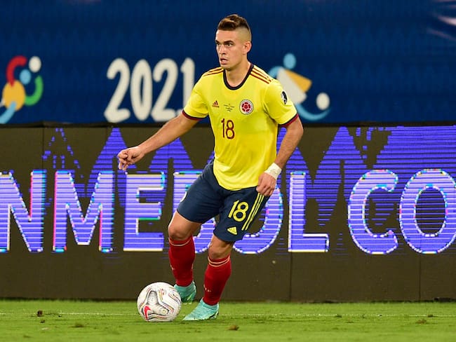 Rafael Santos Borré de Colombia. (Photo by Rogerio Florentino/Getty Images)