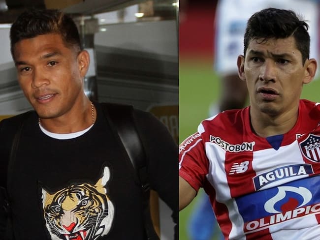 Futbolistas Teófilo Gutiérrez y Roberto Ovelar . Foto: Juan Manuel Cantillo-Colprensa / Colprensa - Diego Pineda