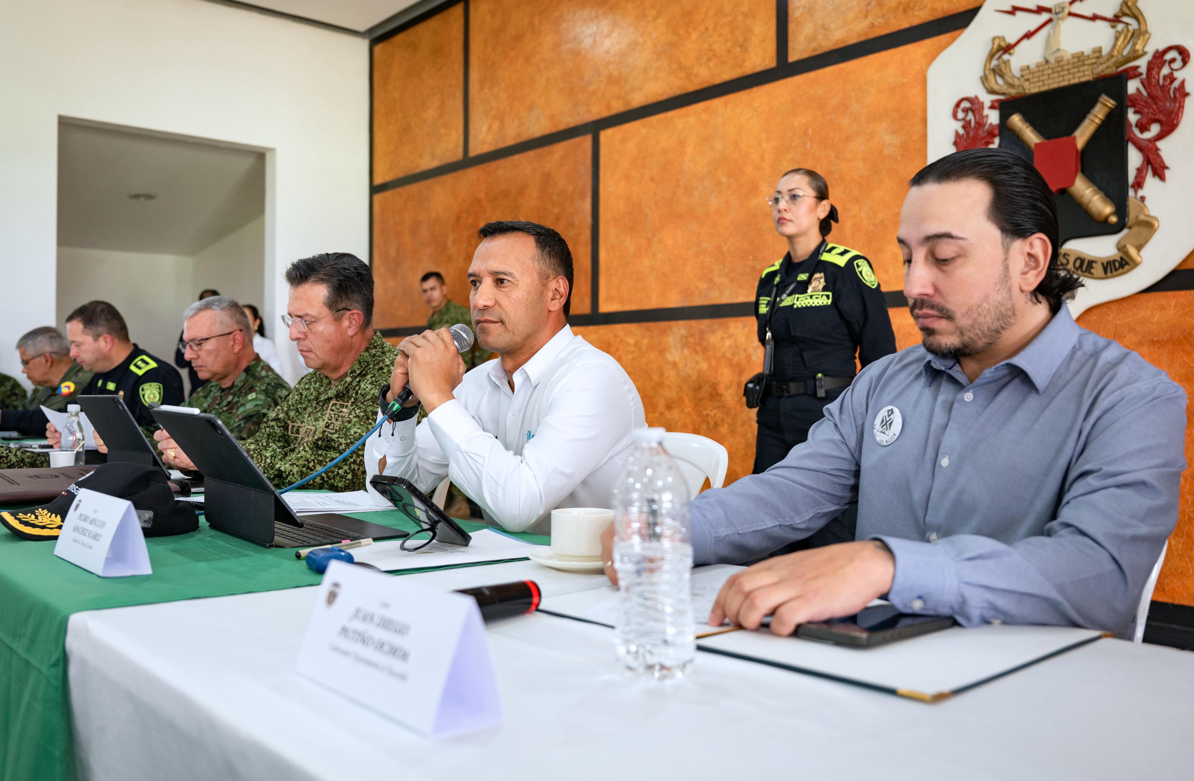 Consejo de Seguridad en Pereira con el Ministerio de Defensa (foto: MInisterio de Defensa)