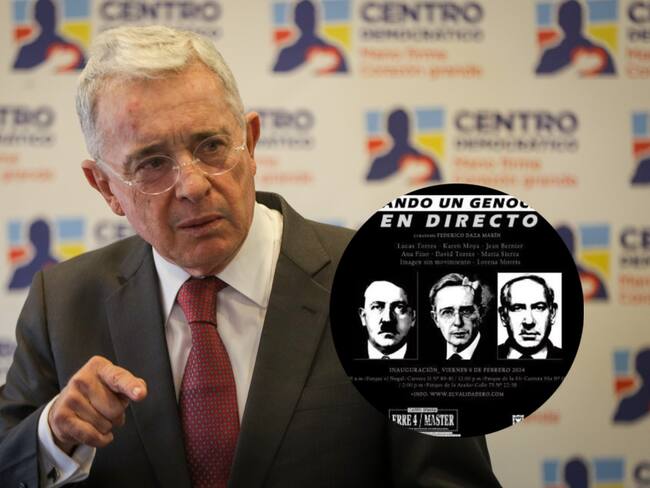 Álvaro Uribe. Foto: Colprensa // Pieza Gráfica: Foto Idartes