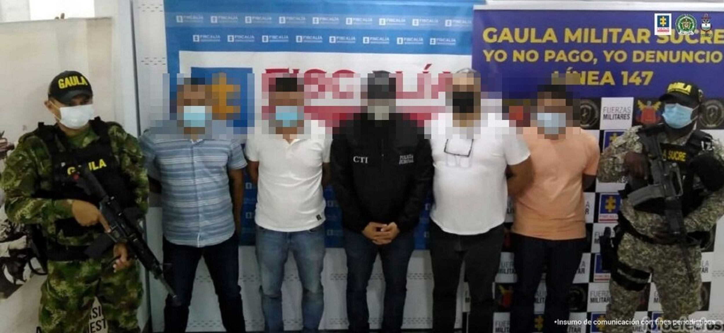 Imputan cargos contra exsecretario de Planeación de Caimito, Sucre y cuatro personas más. Foto: Fiscalía.