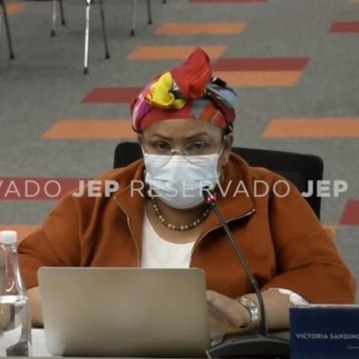 Siempre se recomendó un trato respetuoso a los secuestrados: senadora Victoria Sandino en la JEP