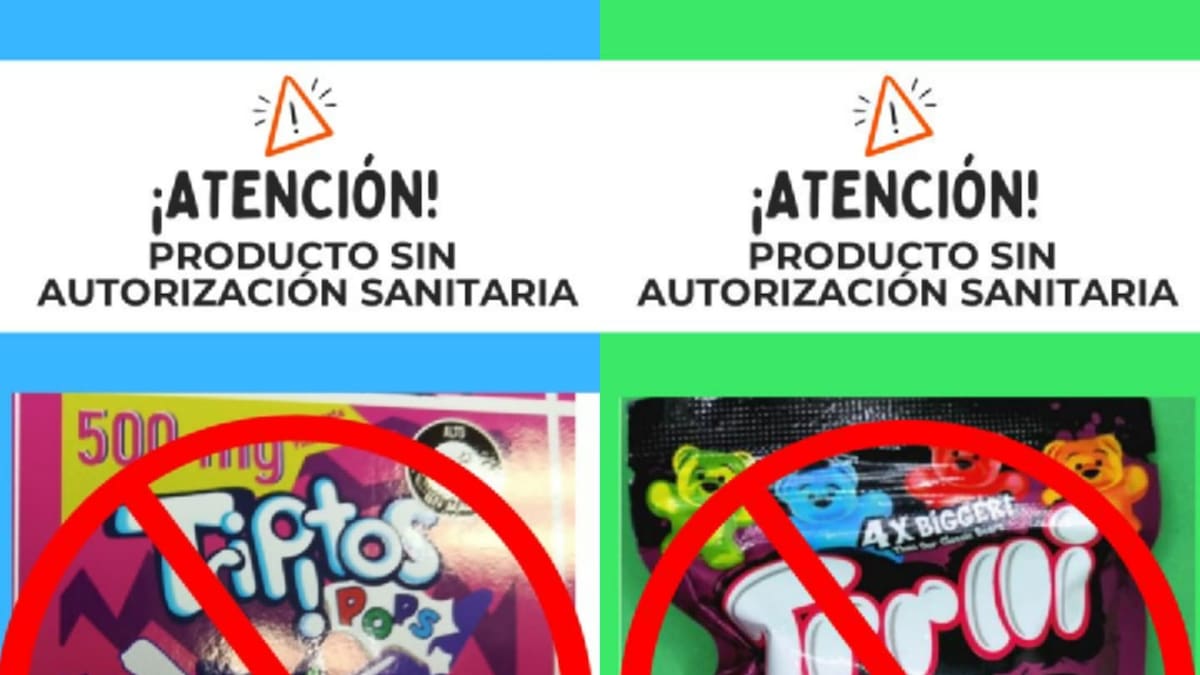 Emiten alerta sanitaria por golosinas con ingredientes activos del cannabis