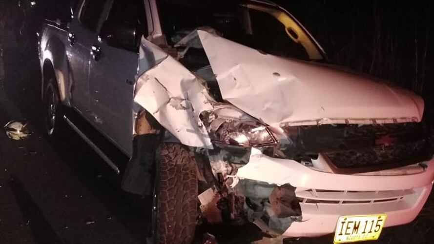 El percance se presentó a la altura del kilómetro 74 en la vía que de Santander de Quilichao conduce a Mondomo. Foto: Cortesía Sucesos Cauca