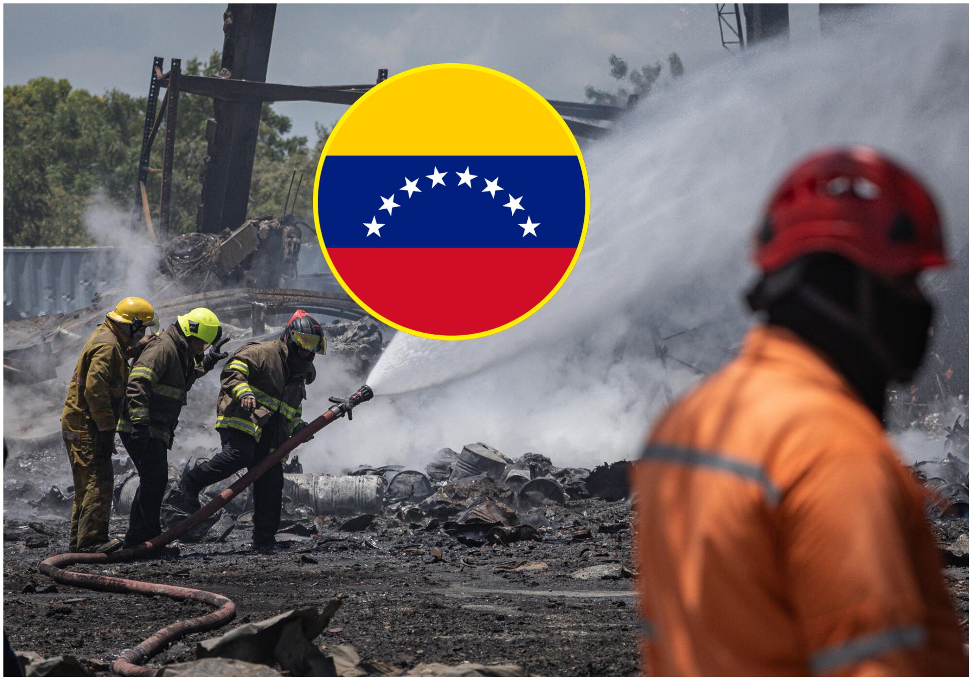 Subió a 23 el número de heridos por explosión en fábrica de pirotecnia en Venezuela. Foto: EFE.