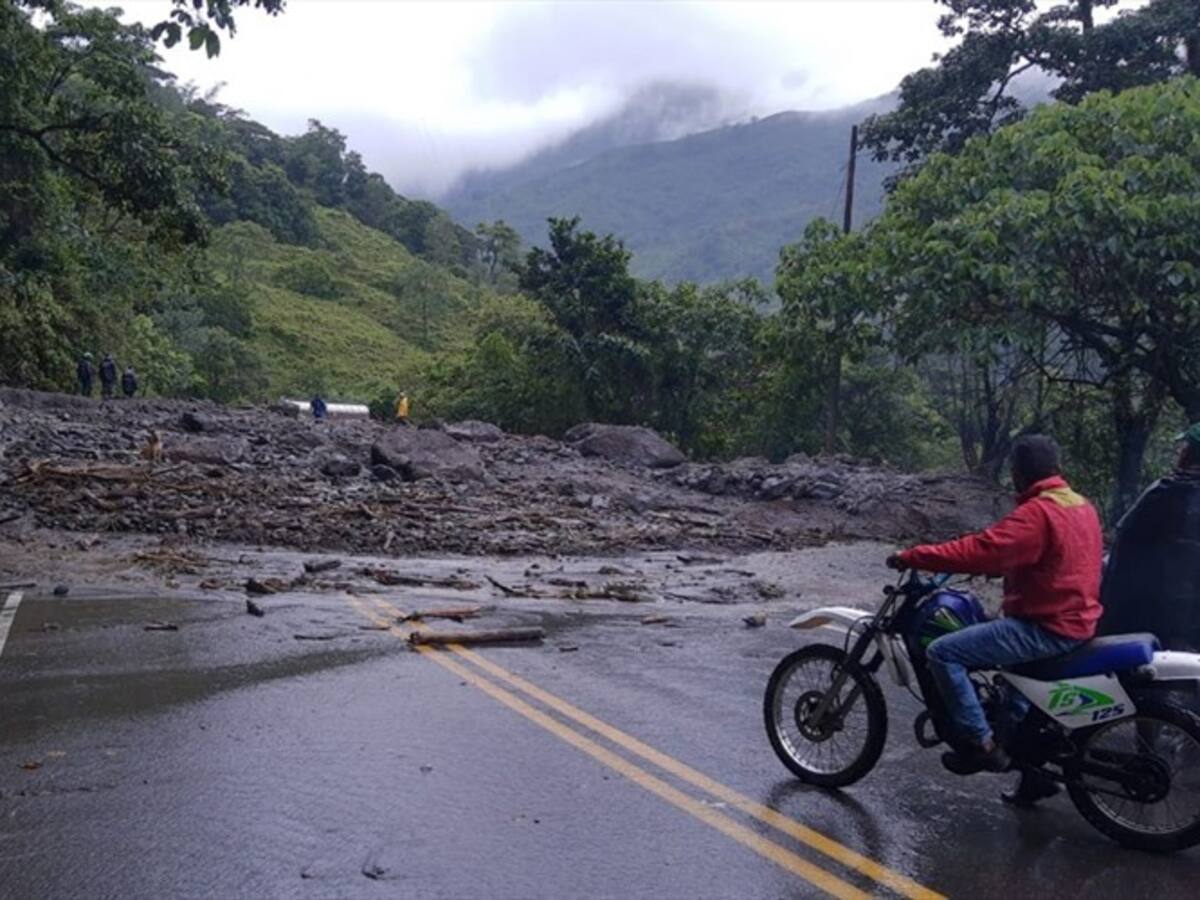 Cierre total en Boyacá y Casanare por deslizamiento y desbordamiento de una quebrada