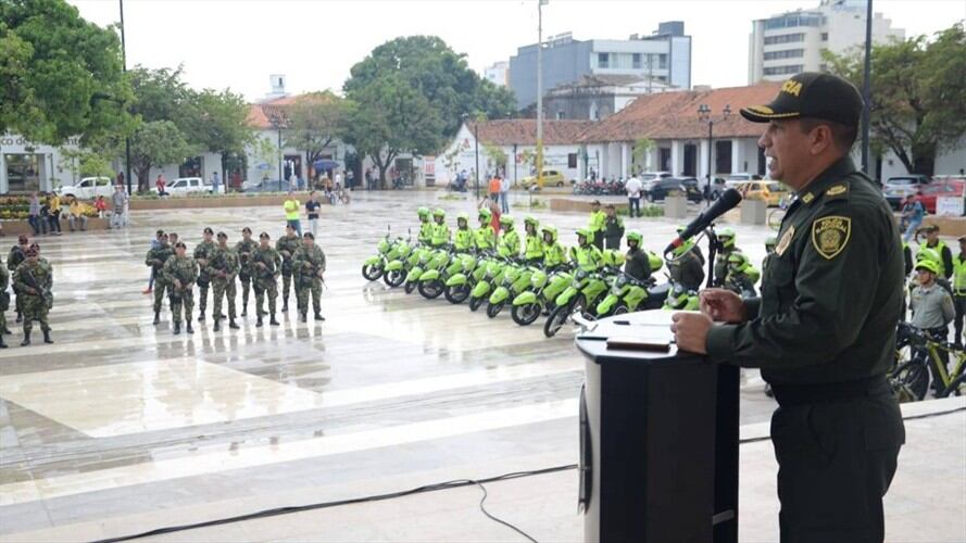 1.200 policías resguardarán a Valledupar durante el Festival Vallenato . Foto: Policía