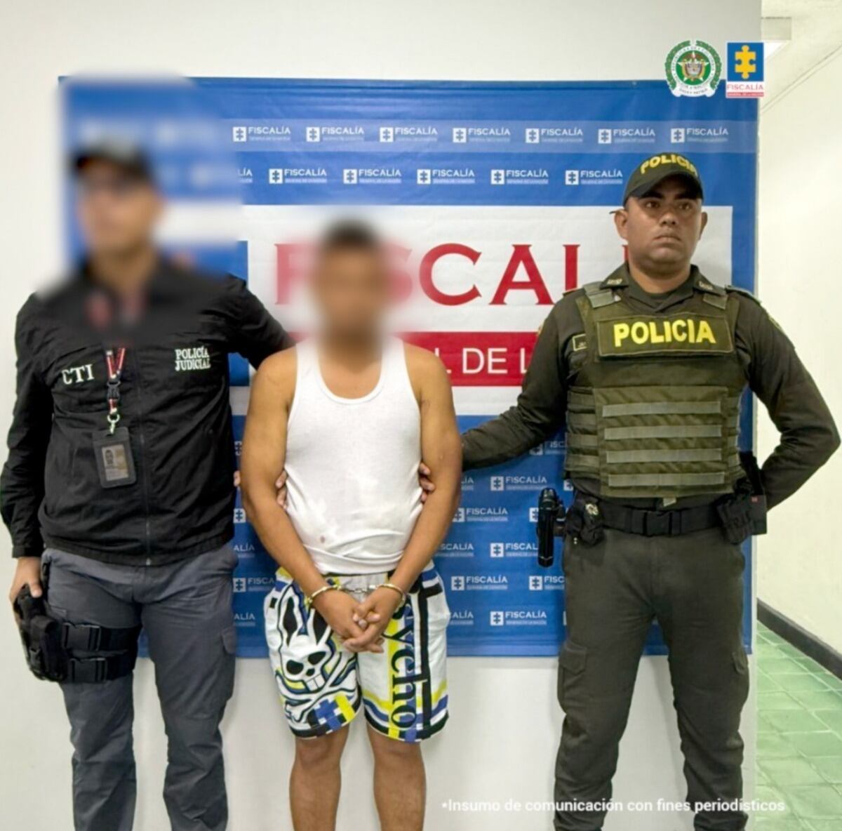 Asegurado presunto responsable del crimen de su cuñada en Fundación Magdalena/ Fiscalía Magdalena.