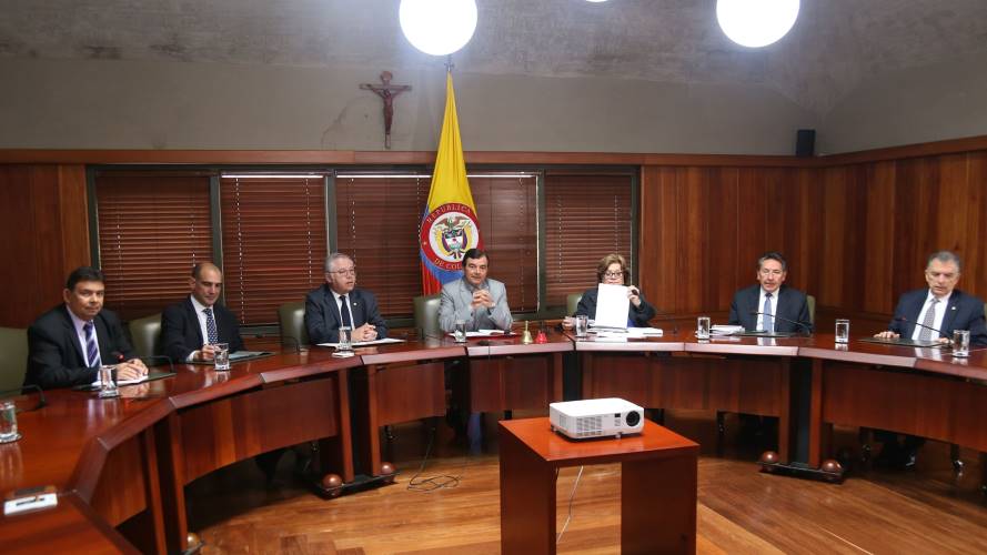 Magistrados de Altas Cortes Colombia. Créditos: Colprensa