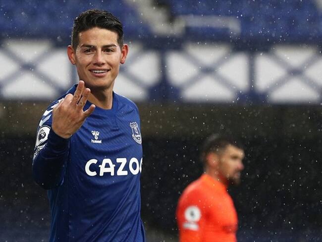 Elogios a James Rodríguez por su desempeño en el Everton. Foto: Getty