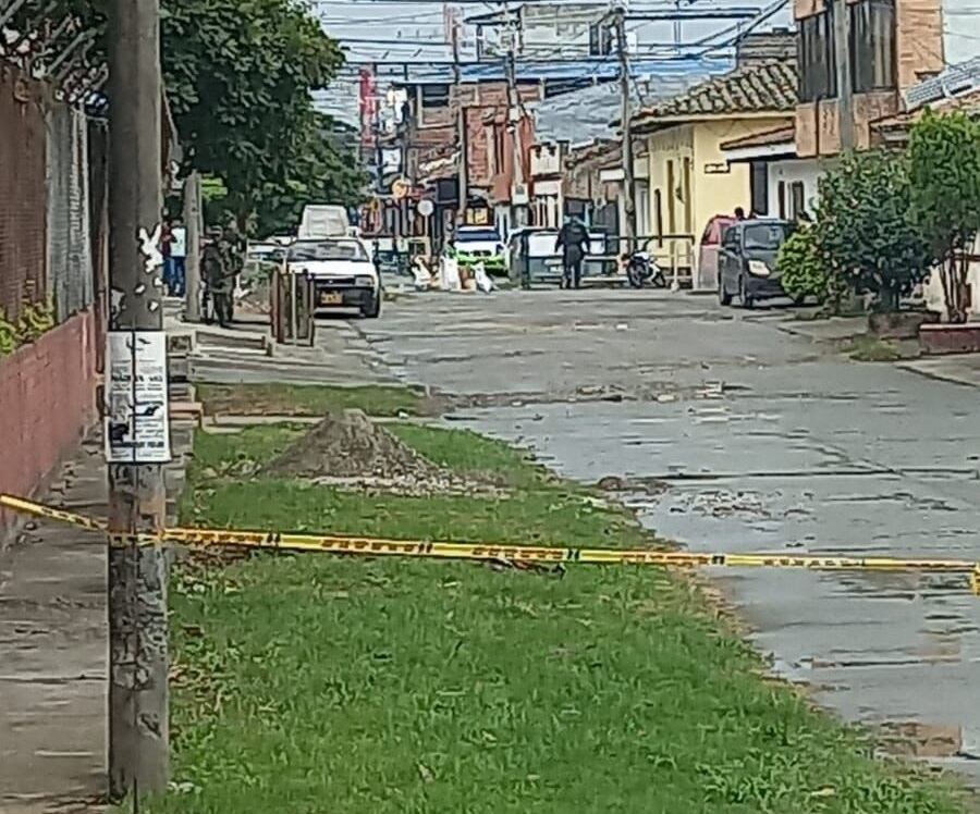 Ataque fallido con granada a estación de Policía de Pradera, Valle. Foto: Suministrada.