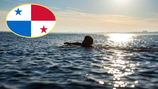 Migrante naufragando. Foto: Carl Court/Getty Images.Panamá. Foto: Getty Images.