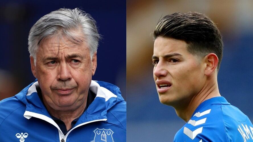 Ancelotti reveló por qué banqueó a James Rodríguez ante el Leeds. Foto: Getty Images: Bradley Collyer - Pool / Paul Greenwood