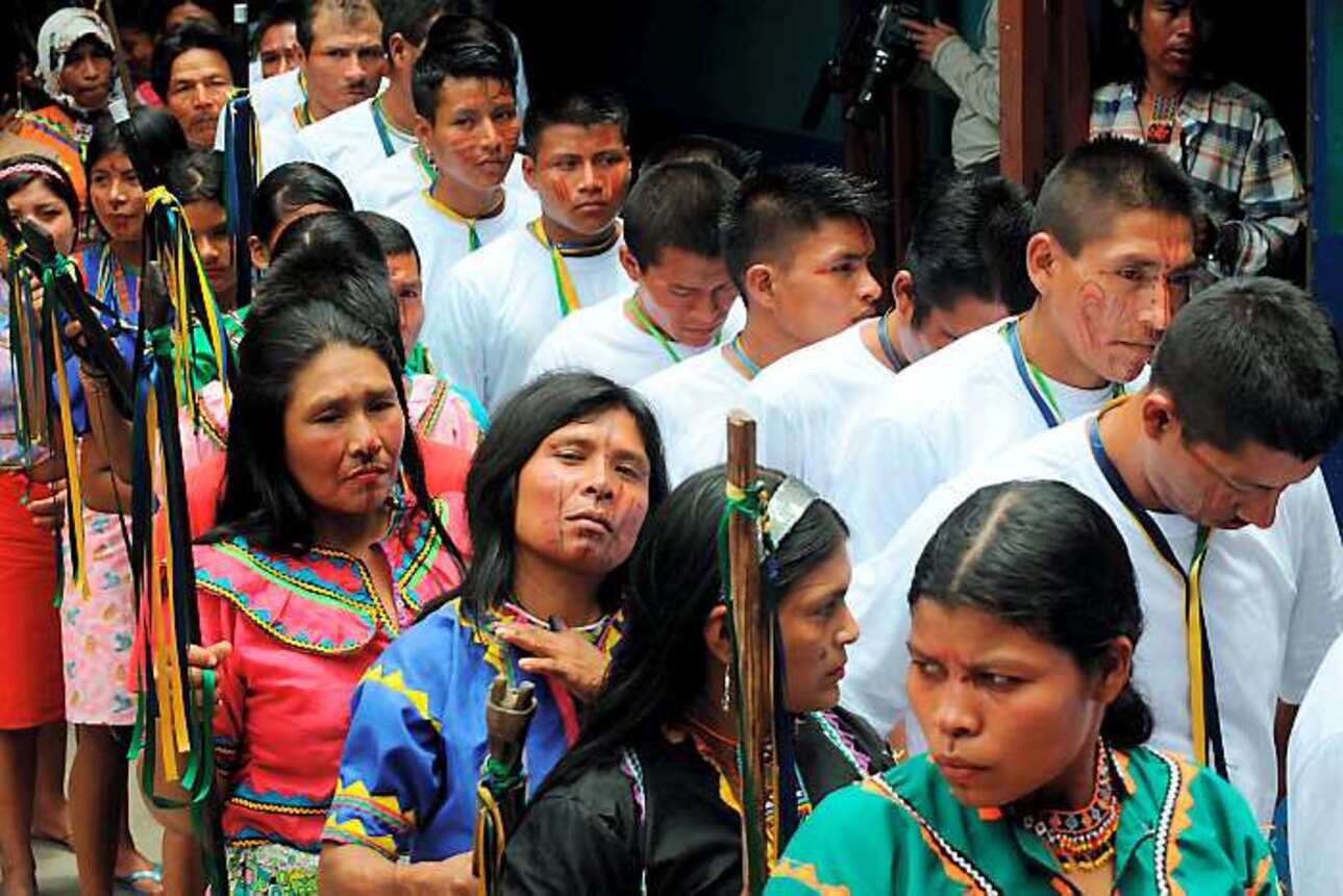 Nueva comunidad indígena desplazada en Risaralda / Foto: AFP