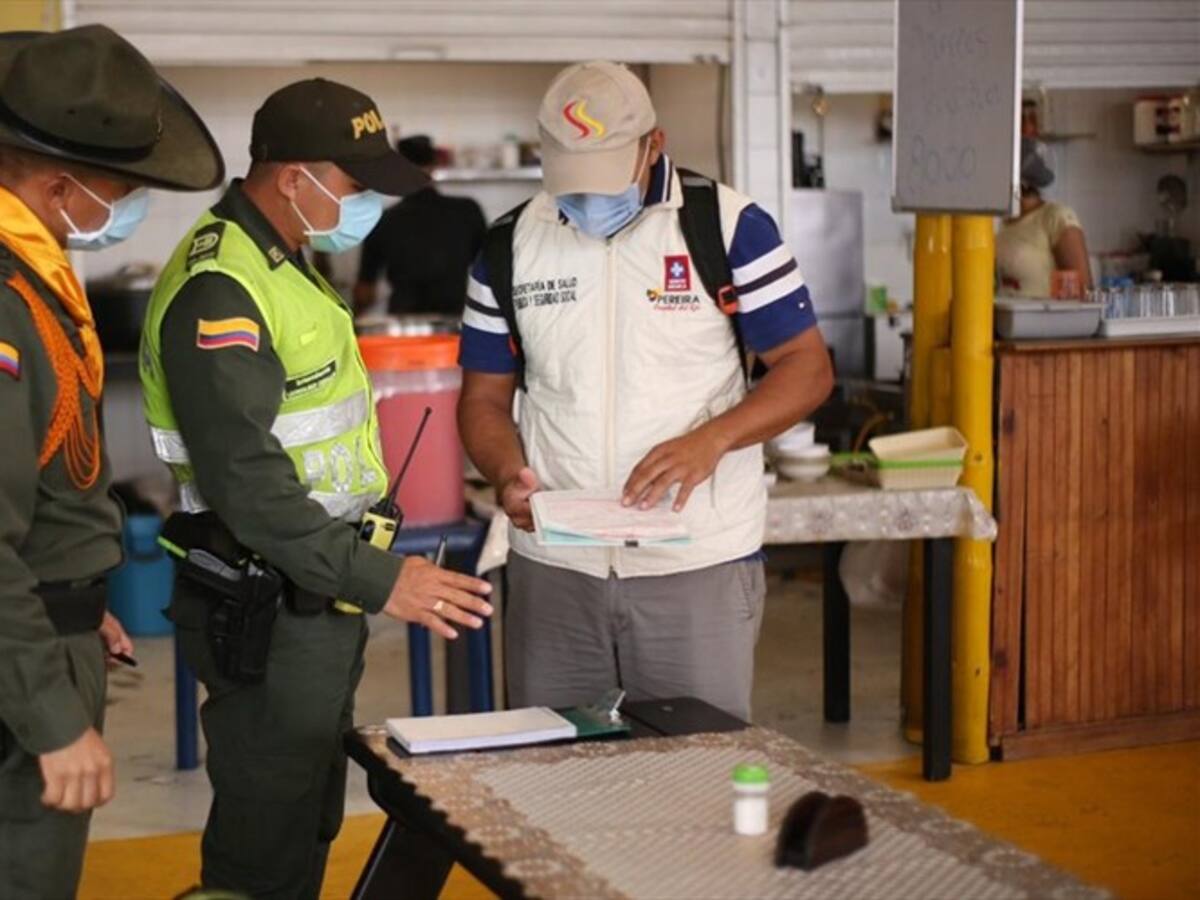 Cinco establecimientos de la central minorista de mercado de Pereira fueron cerrados