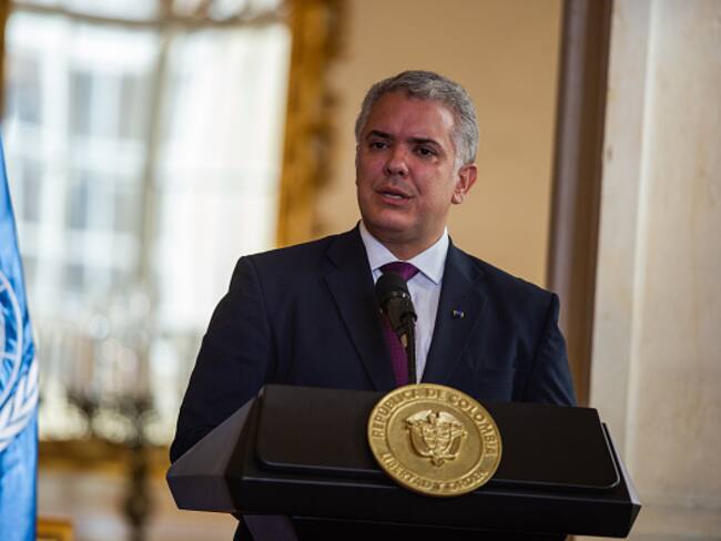 Iván Duque se refirió al fallo de la Corte sobre la falta de garantías para los excombatientes de las Farc. Foto: Getty