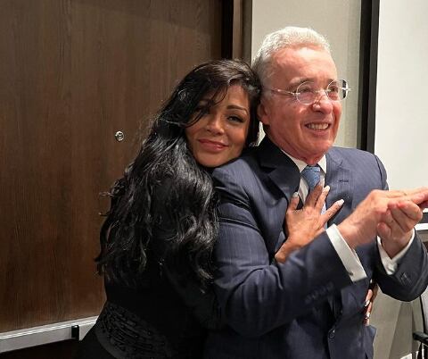 Marbelle y Álvaro Uribe Vélez. Foto: Instagram @alvarouribevelez