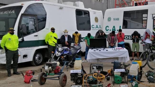 La investigación de Fiscalía y la Policía de Boyacá duró un año.. Foto: Policía de Boyacá