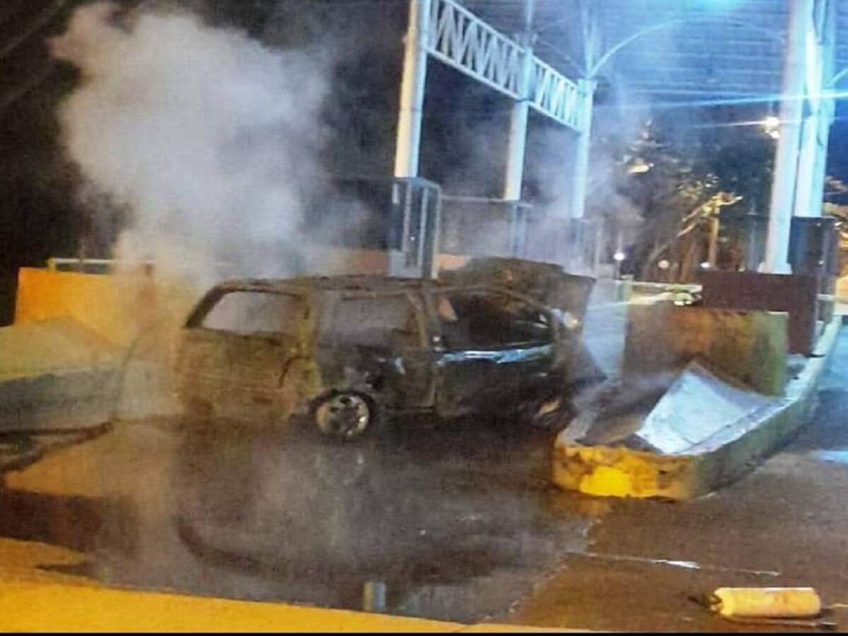 Hombre murió incinerado tras chocar su carro en el peaje Los Garzones de Montería