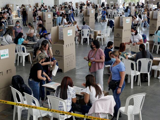 Votaciones en Colombia. (Photo by Fredy Builes/Getty Images)