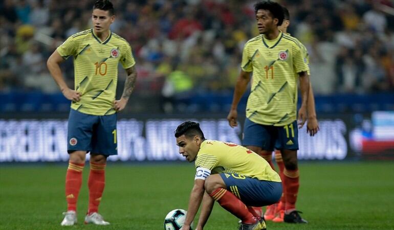 James Rodríguez, Radamel Falcao García y Juan Guillermo Cuadrado en la Selección Colombia Foto: Colprensa / DIEGO PINEDA