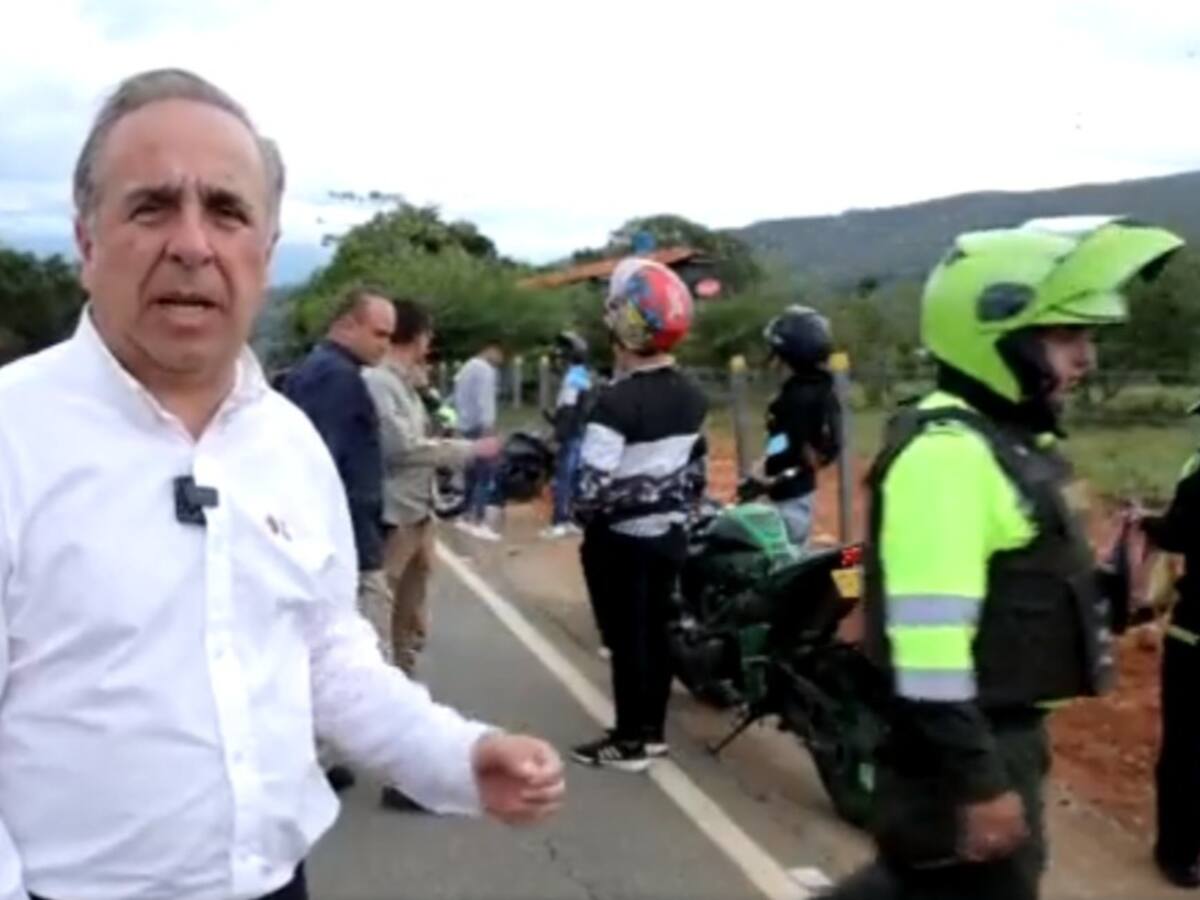Esquema de seguridad de MinTransporte sufrió accidente de tránsito en Santander