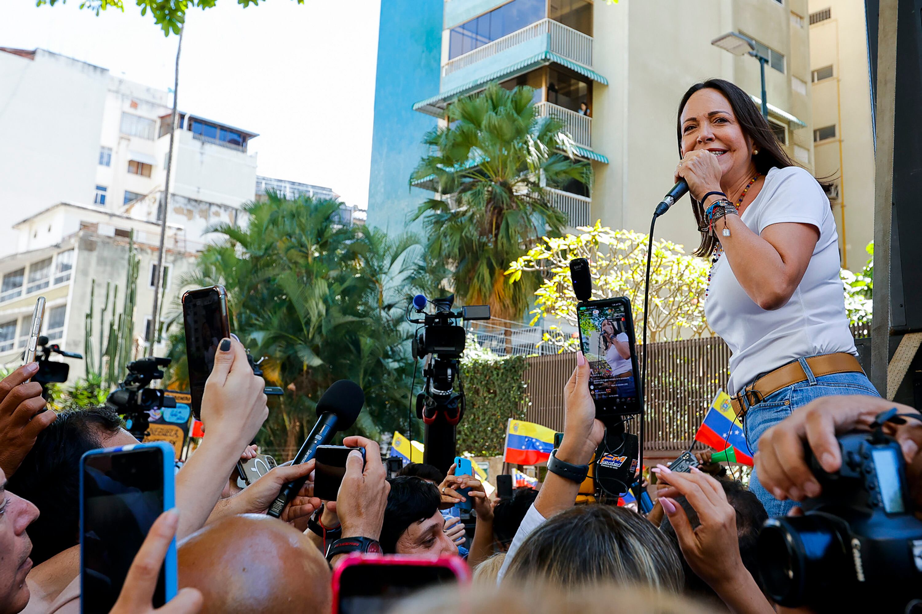 Maria Corina Machado de Vente Venezuela FOTO:  Javier Campos/Getty Images