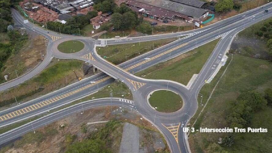 Vía Manizales - Medellín. Foto: Concesión Pacífico Tres.