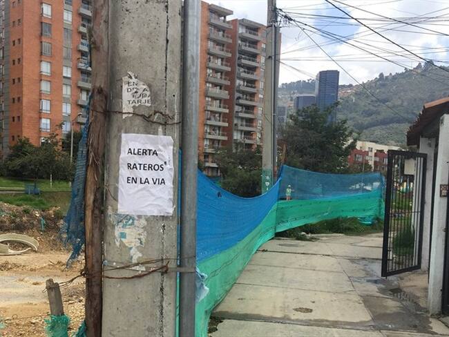 Obras de la calle 153 entre carreras séptima y novena. Foto: Fabián Romero / W Radio