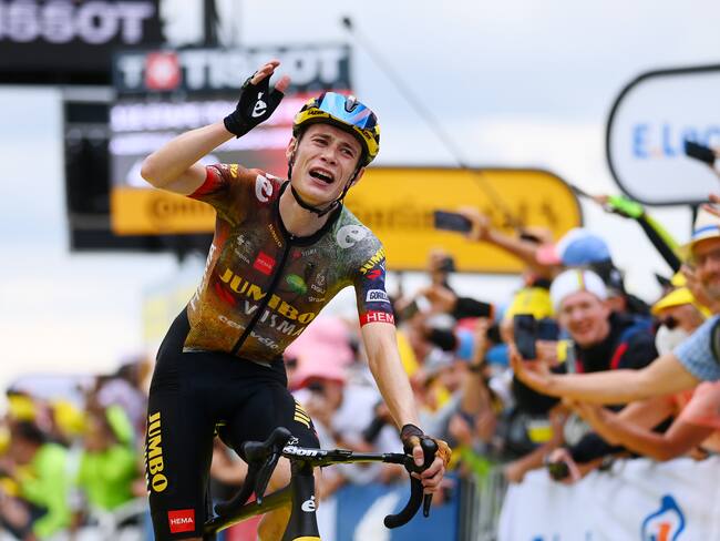 Jonas Vingegaard Rasmussen se quedó con la victoria de la etapa 11 del Tour de Francia. (Photo by Tim de Waele/Getty Images)