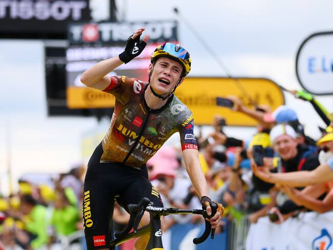 Jonas Vingegaard Rasmussen se quedó con la victoria de la etapa 11 del Tour de Francia. (Photo by Tim de Waele/Getty Images)