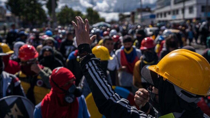 El ministro de Defensa, Diego Molano, entregó un balance de la jornada de manifestación pública que se llevó a cabo el pasado 20 de julio en el país. Foto: Getty Images / DIEGO CUEVAS