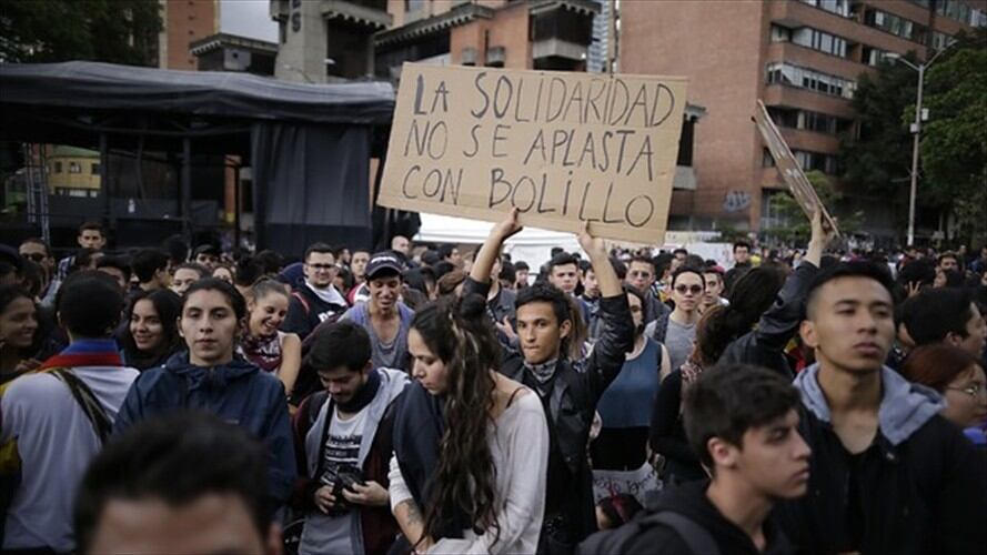 Protestas estudiantiles. Foto: Colprensa