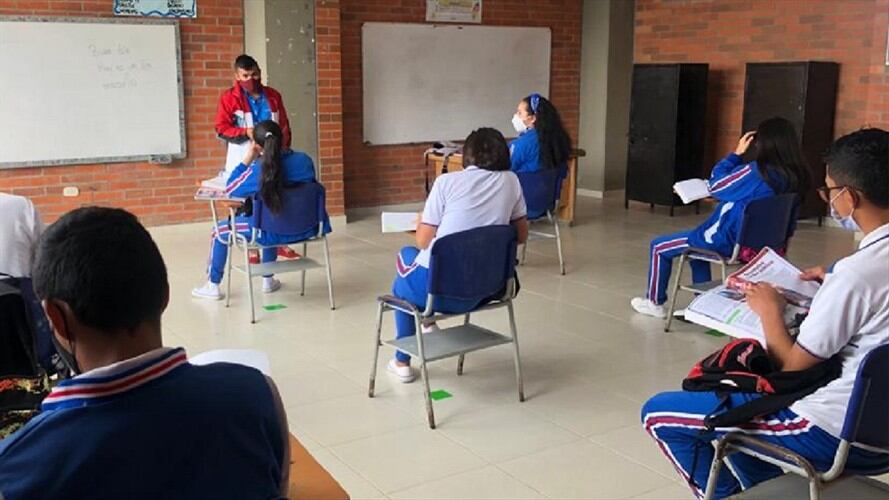 clases presenciales. Foto:suministrada.