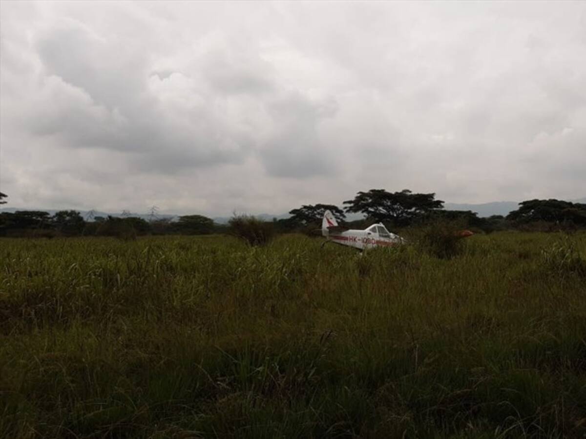Avioneta de fumigación se accidentó en Cartago, Valle del Cauca