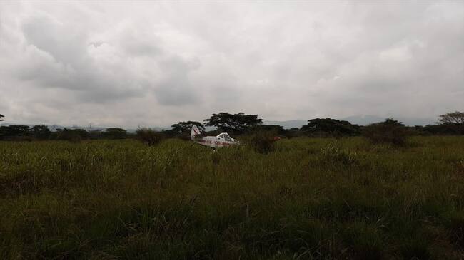 De acuerdo al reporte entregado por las autoridades, el accidente al parecer, se produjo por una falla en el motor de la aeronave . Foto: Cortesía