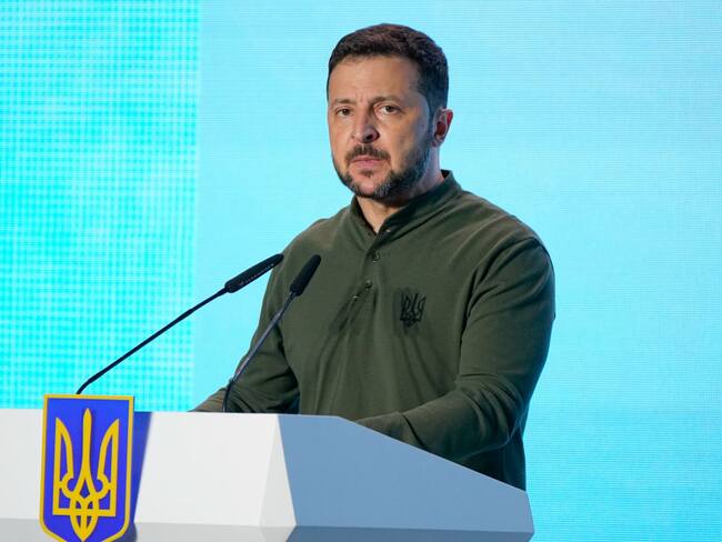 Volodymyr Zelenskyi. I Foto: Ihor Kuznietsov/Novyny LIVE/Global Images Ukraine via Getty Images.