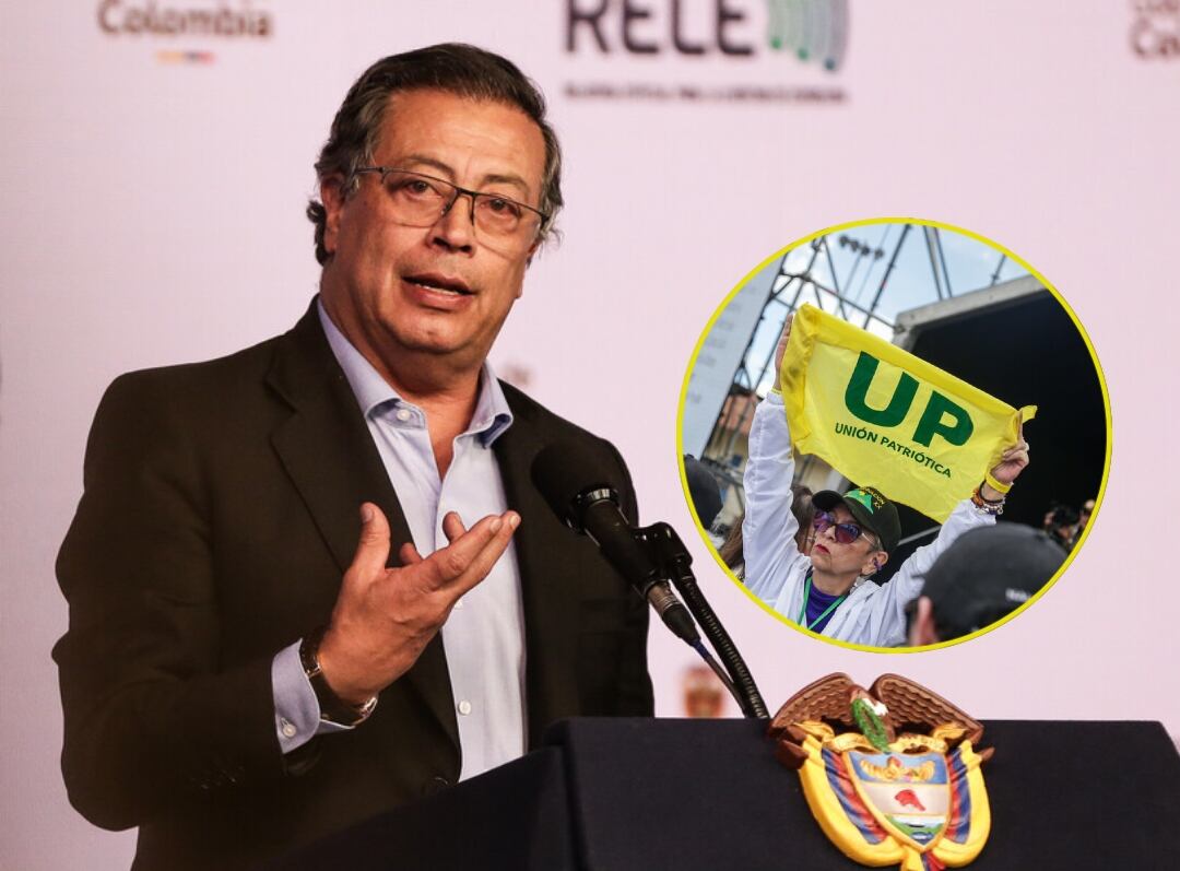 Presidente Gustavo Petro y la Unión Patriótica. Foto: Colprensa.