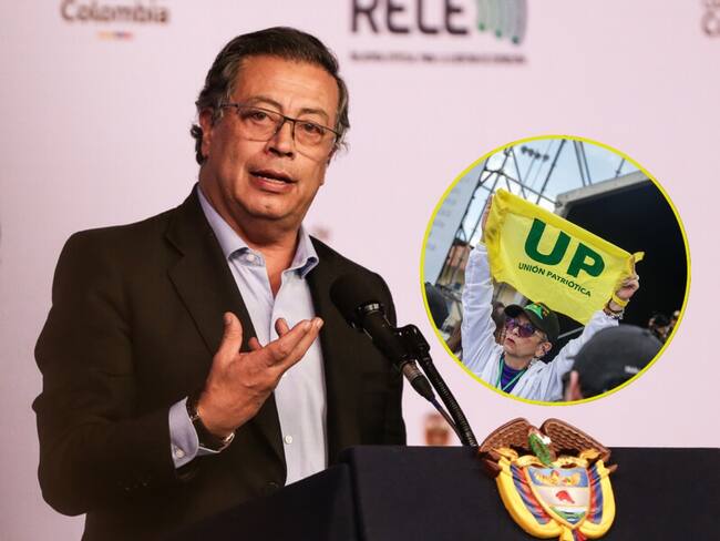 Presidente Gustavo Petro y la Unión Patriótica. Foto: Colprensa.