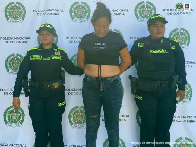 Mujer Capturada/ Fiscalía