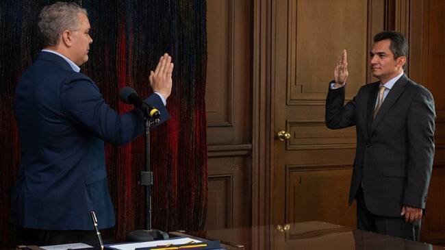 Alfonso Campo Martínez se posesionó como director de la UNP. Foto: Presidencia