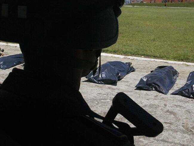 El soldado Jader Luis Restrepo fue condenado por la ejecución extrajudicial de seis personas en zona rural de Cumaribo. Foto: Getty Images / GERARDO GOMEZ
