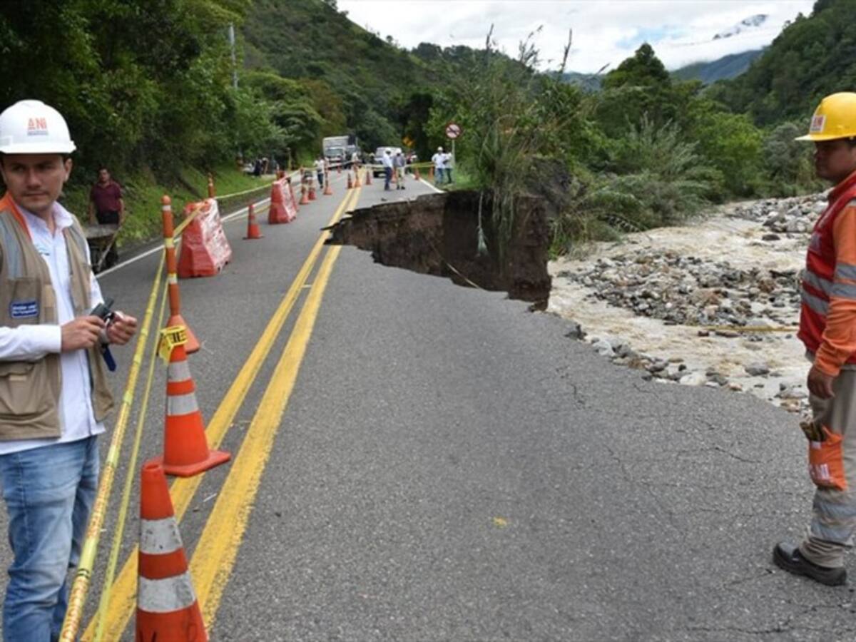 Lluvias causan cierre total en la vía Cúcuta- Bucaramanga