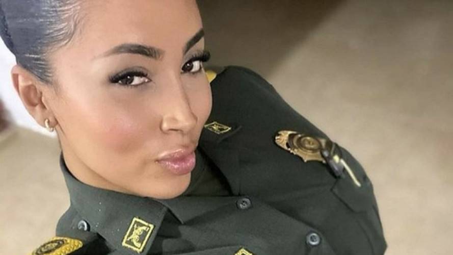 Patrullera Andrea Cortés. Crédito: Redes Sociales