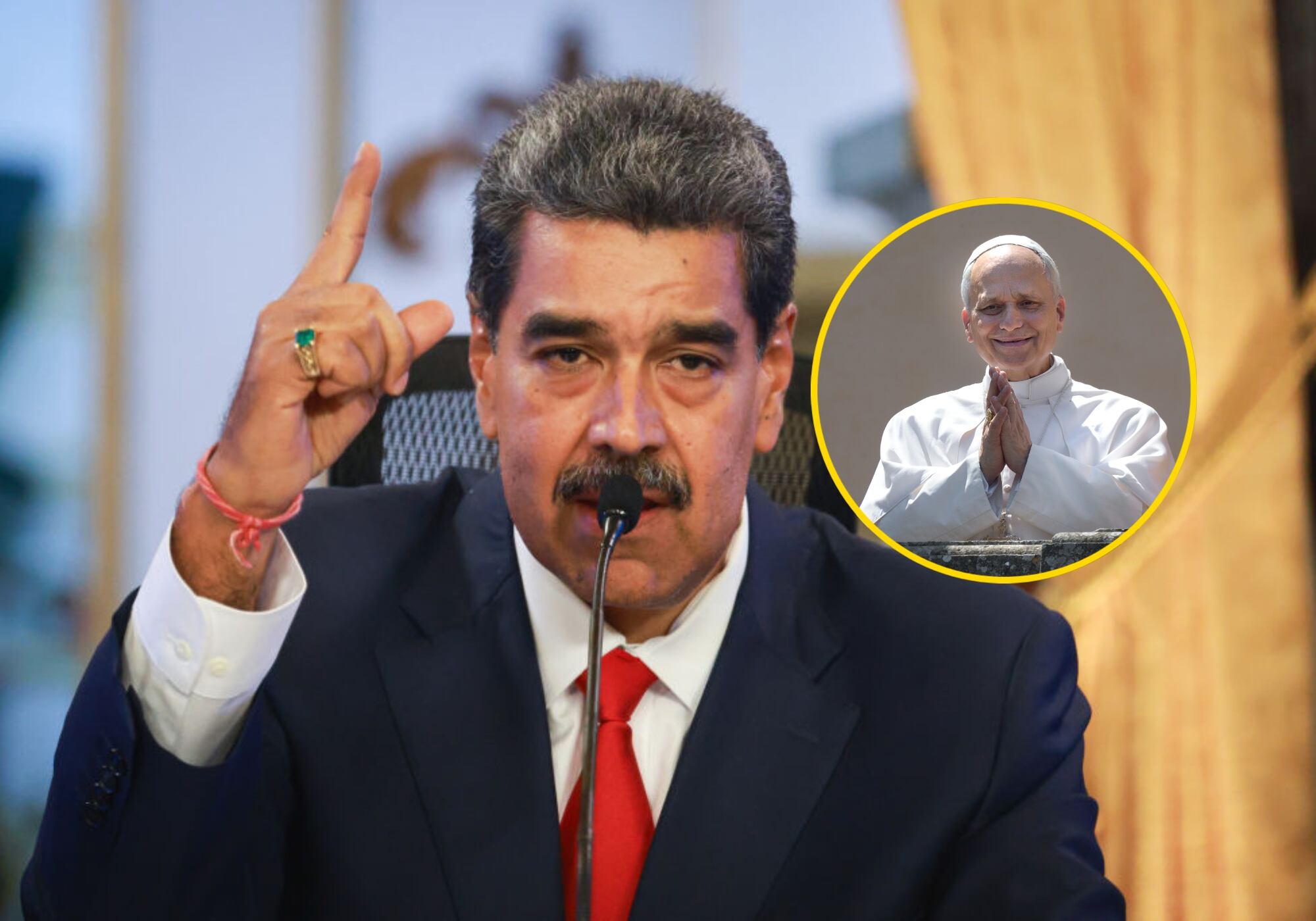 Nicolás Maduro agradeció a León XIV por llamar al diálogo ante tensiones entre EE.UU. y Venezuela. Foto: Getty Images.