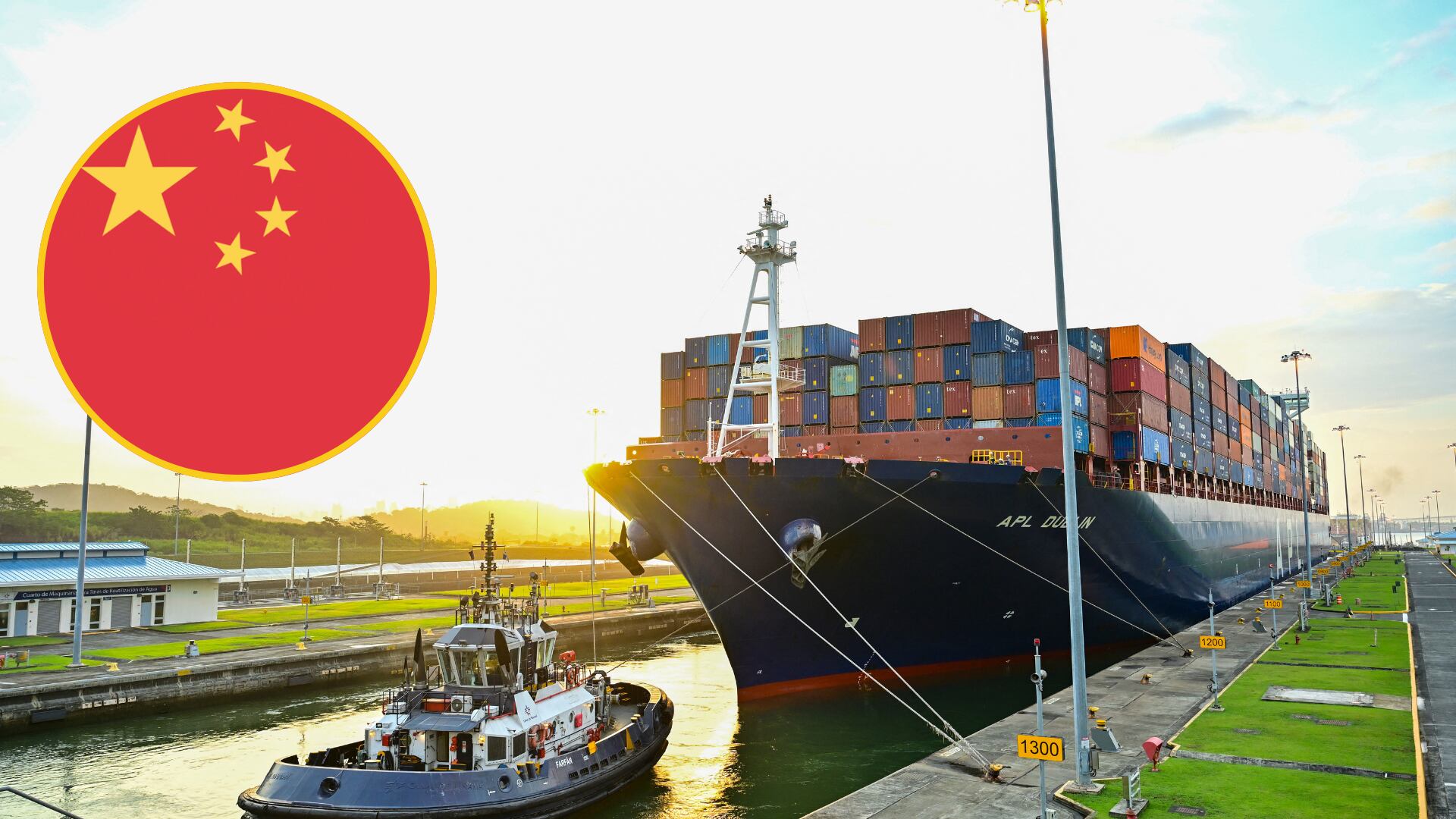 Buque en canal de Panamá. FOTO: MARTIN BERNETTI/AFP via Getty Images