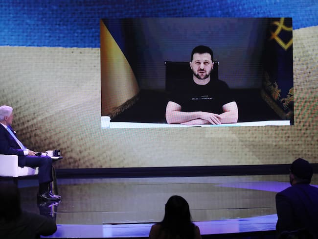 Volodymyr Zelensky .(Photo by Spencer Platt/Getty Images)