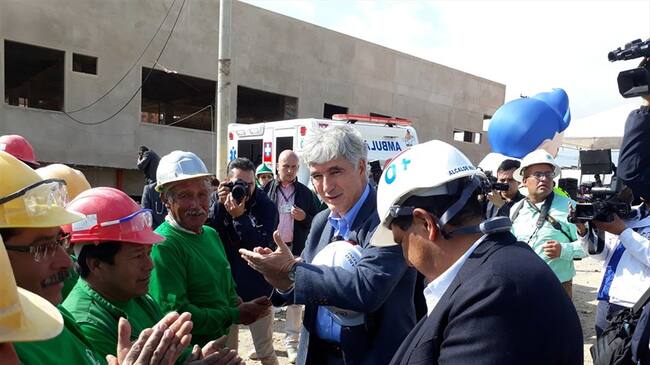 Desde Boyacá el ministro Juan Pablo Uribe, sostuvo que la salud de los ciudadanos del vecino país requiere un apoyo regional e internacional.. Foto: Cortesía